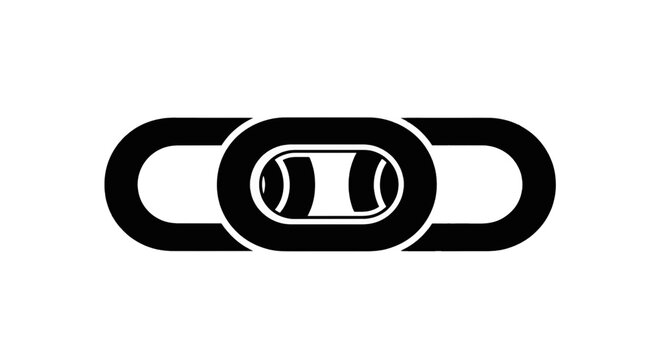 Vector illustration of chain link icon vector illustration on a transparent background