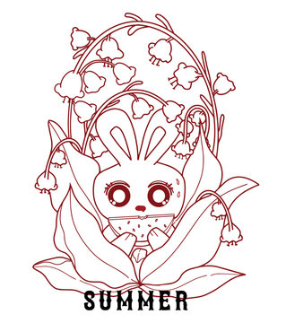 summerrabbitwatermelon