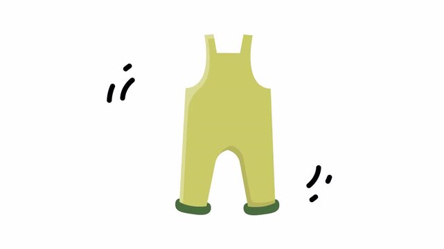 Light green baby overalls ideal for baby fashion brands, clothing stores, baby shower invitations, childrens advertisements, and parenting blogs.
