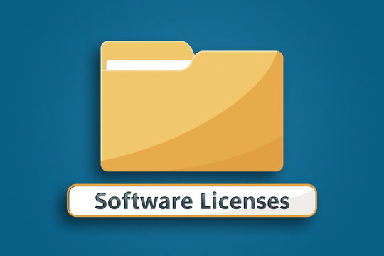 Computer Folder - Software Licenses - Business & Organization