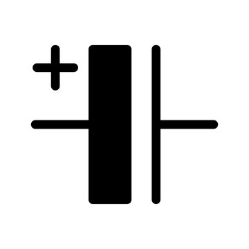 Capacitor Icon Vector Symbol Design Illustration