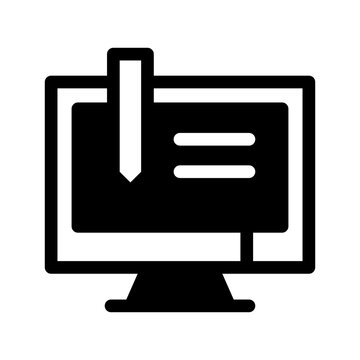 Content Creation Icon Vector Symbol Design Illustration