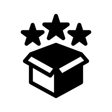 Unboxing Experience Icon Vector Symbol Design Illustration