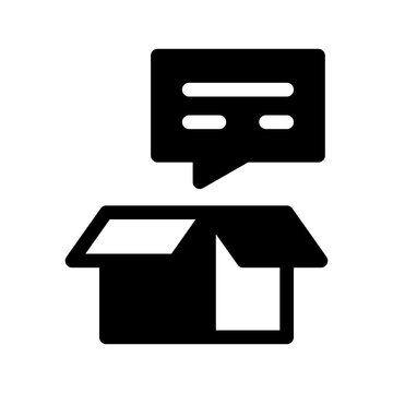 Unboxing Experience Icon Vector Symbol Design Illustration
