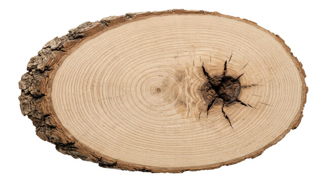 Close up of a spider on a wooden log slice.