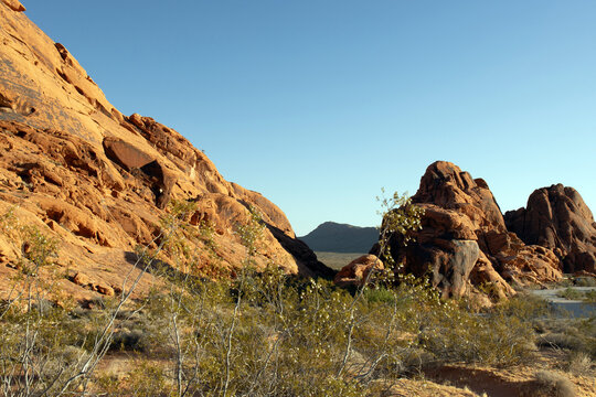 Iconic red Aztec sandstone formations abound at Valley of Fire State Park in Nevada