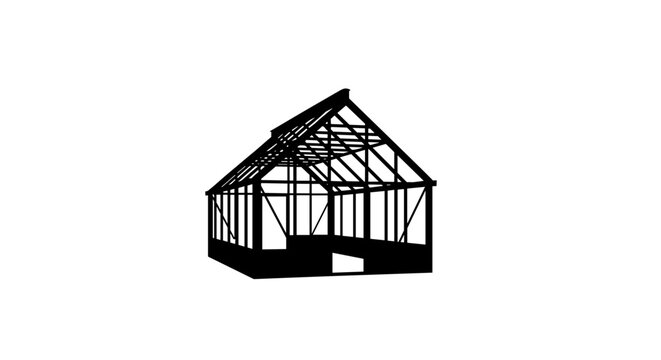 Greenhouse Structure Frame Architecture Design.
