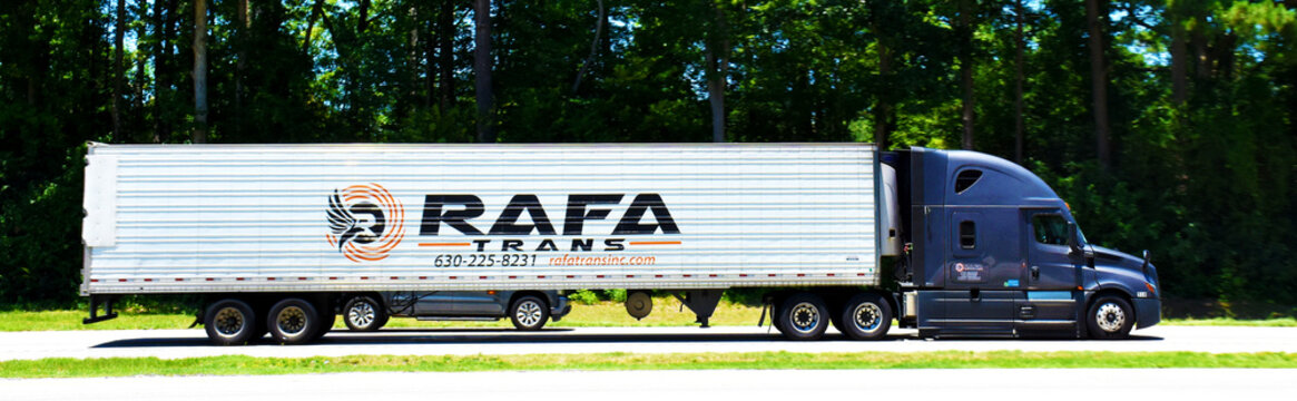 Rafa Trans  Company Truck, Interstate 95, North Carolina, USA