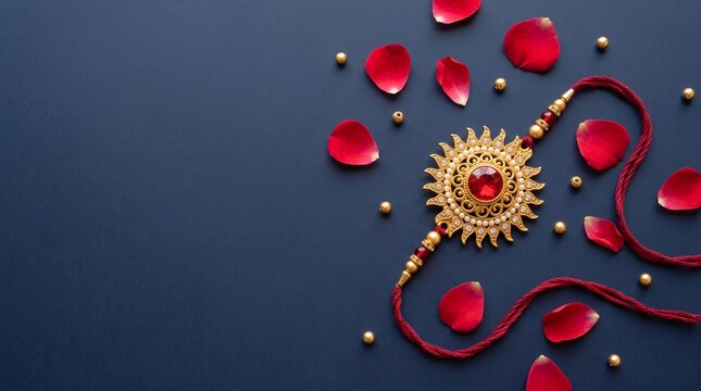 Greeting card with holiday composition for happy celebrate Raksha Bandhan, abstract vivid composition consists of fictional unreal fantastic vision on background for diverse creative work