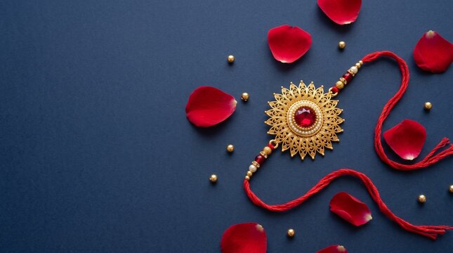 Greeting card with holiday composition for happy celebrate Raksha Bandhan, abstract vivid composition consists of fictional unreal fantastic vision on background for diverse creative work