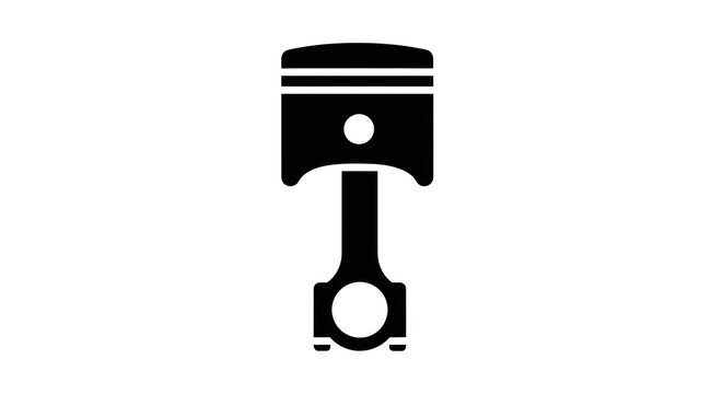 Piston and Connecting Rod Mechanical Component.
