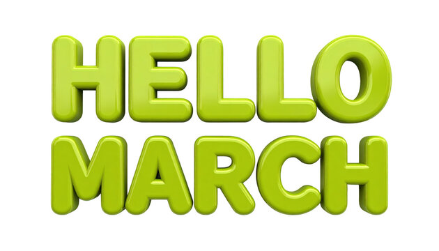 Hello March Vibrant Welcome & Seasonal Greeting