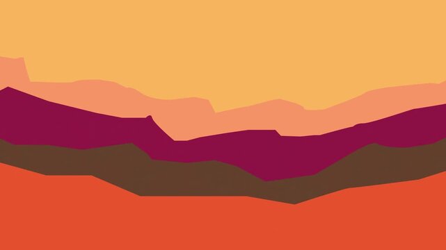 Abstract Layered Landscape in Warm Tones 4K