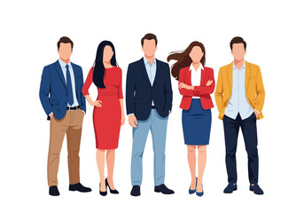 Obraz premium Group of professional business people standing together