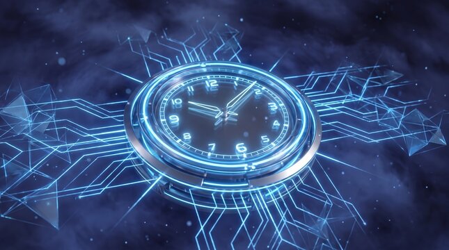 Advanced Time Synchronization Concept Digital Clock within a Cyber Network Interface