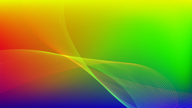abstract colorful background with wavy lines