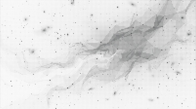 Abstract halftone dot pattern texture in black and white with halftone abstract monochrome