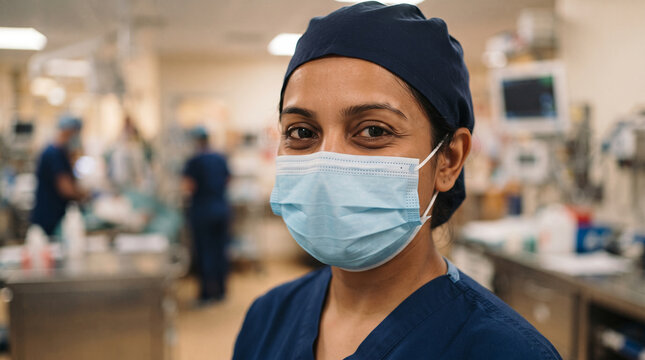 portrait of a young female doctor