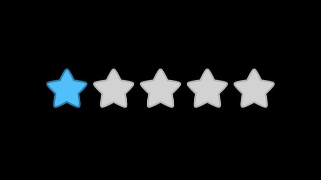 Ranking star icon blue (1) with alpha channel.