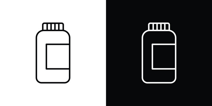 Baby powder icon editable pictogram bundle