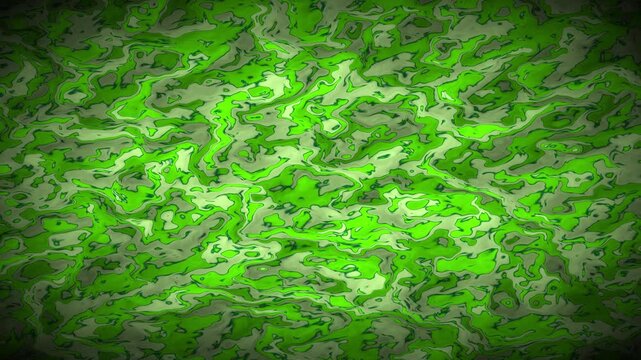 Dynamic Green Abstract Fluid Marbling Background Texture