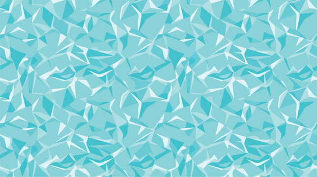 Low poly turquoise water ripples abstract geometric pattern