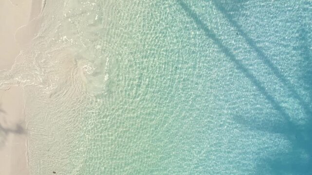 Tropical Nature sand sea and summer sea water with beautiful bright sunlight. Perfect for summer vacation and travel background	