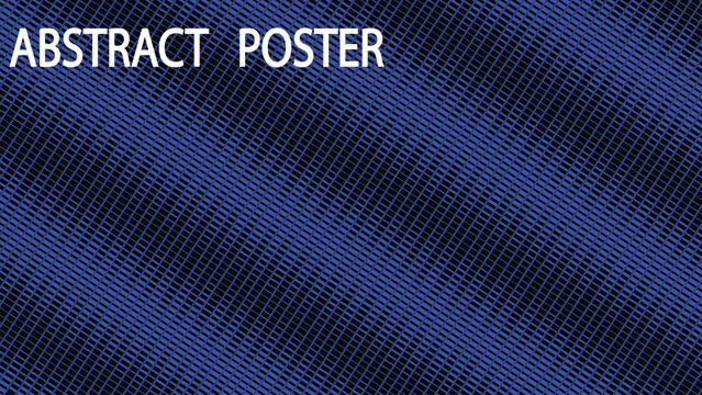 Abstract poster with blue halftone pattern, dark navy geometric wave background, modern vector texture for digital wallpaper and print design