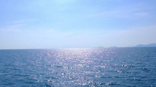 Tropical Nature sand sea and summer sea water with beautiful bright sunlight. Perfect for summer vacation and travel background	
