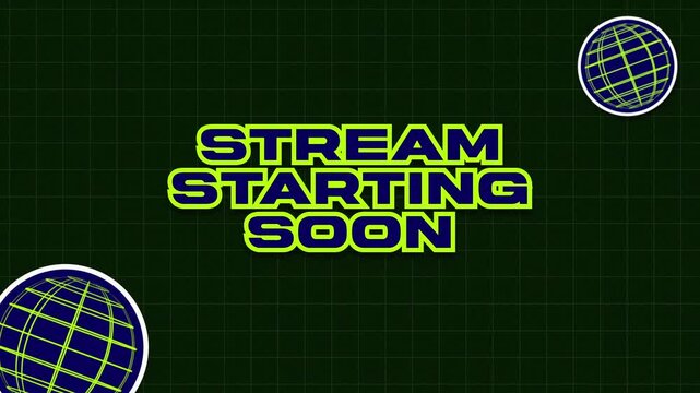 Stream Starting Soon Digital Glitch Animation