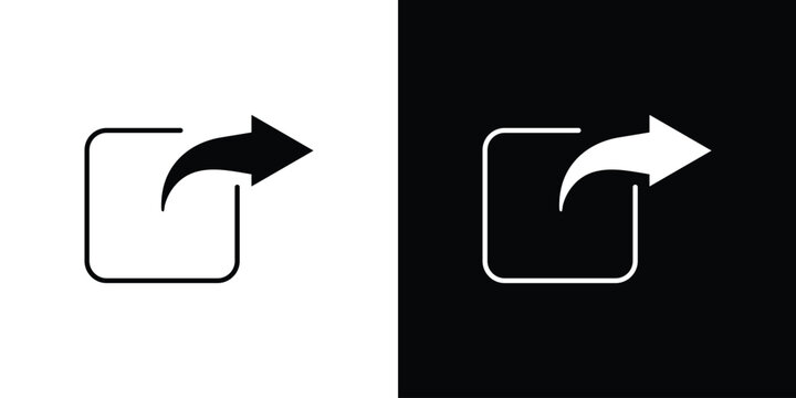 Share icon outline pictogram pack