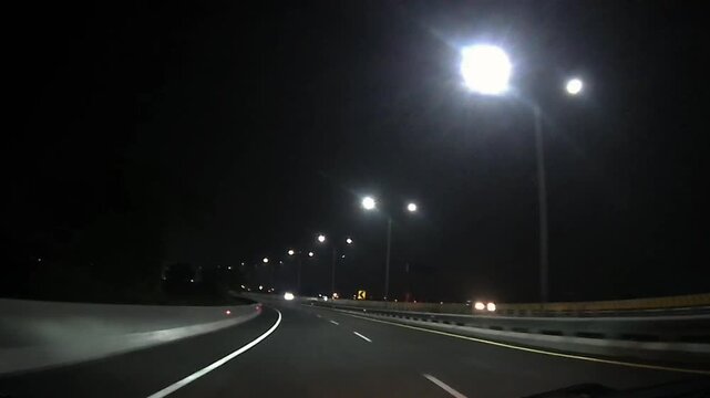 Night Driving on Waru&ndash;Juanda Toll Road, East Java, Indonesia &ndash; August 27, 2025 &ndash; Front Dashcam &ndash; 4K UHD
