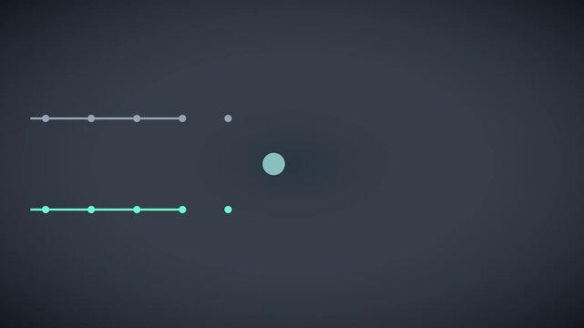 Minimalist data flow animation: two lines merging into one concept for business strategy, network connectivity, and digital integration 4k