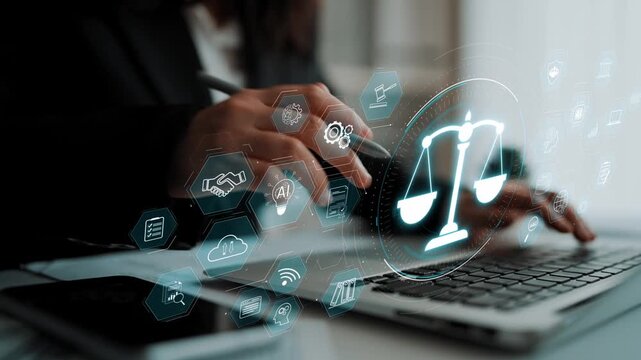 Artificial intelligence enhances legal systems through automation, AI decision support, and legal analytics. Legal system and justice AI transform operations. Marrow