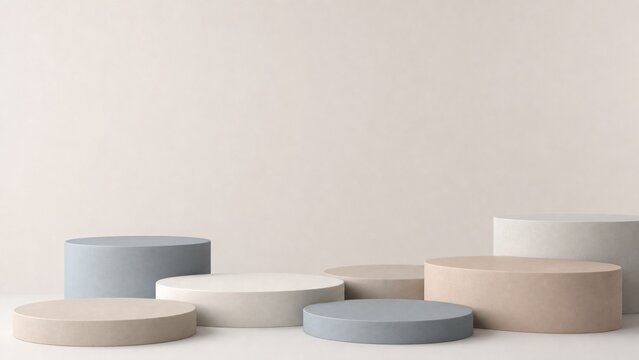 Abstract Morandi Geometric Cylinders SaaS Background