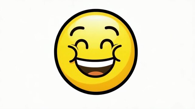 Emoji cycles front view through anger, calm and happiness, mood meter asset, social media reaction set, app feedback, user sentiment tracking, chat sticker, emotion analytics, and polling use.