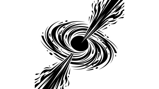 Black Hole Illustration: Gravitational Pull, Cosmic Event, Space Phenomenon