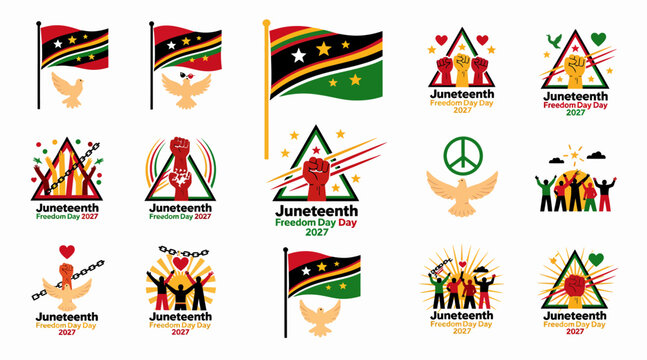 Juneteenth Celebrations: Freedom Day Vector Graphics Collection