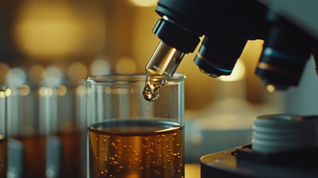 Science. Laboratory. Microscope. Research. Liquid.