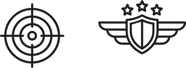 Military Defense Silhouette Vector Icon Set Soldier Tank Helicopter Aircraft Weapons Collection © Mumtaz Parveen