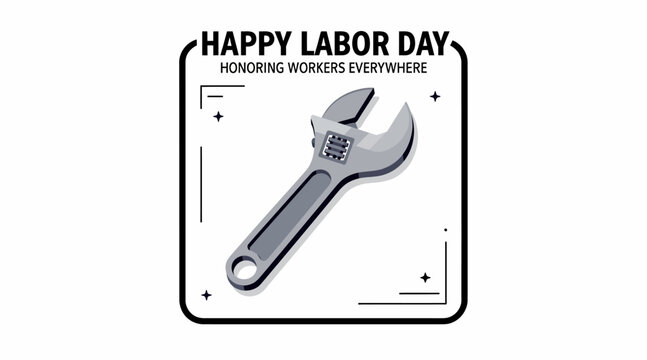 Labor Day, honoring workers everywhere, wrench tool