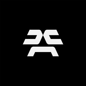 Letter ADC Monogram logo vector