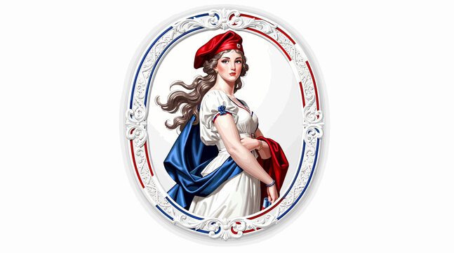 Marianne Symbol of Liberty and France, French Revolution Allegory Artwork