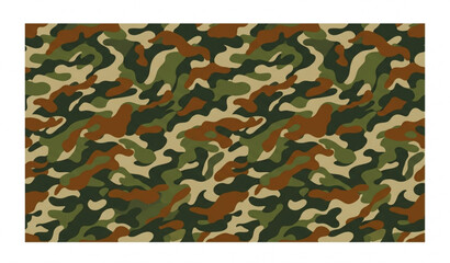Fototapeta premium Premium Army Camo Seamless Organic Military Pattern Vector Illustration