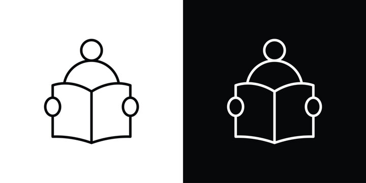 Book open reader icon