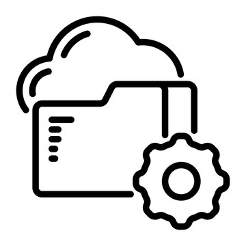 maintenance icon, line icon style