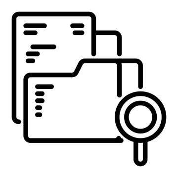 document icon, line icon style