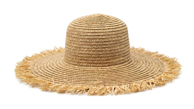 straw hat isolated on white