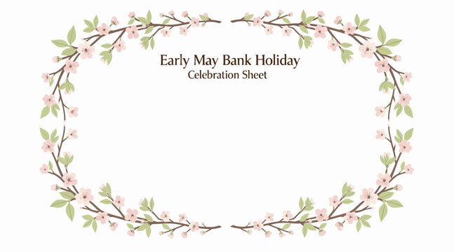 may bank holiday floral wreath