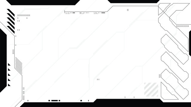 Abstract black and white retro futuristic and sci-fi background with cyberpunk style design